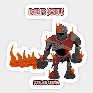 SOULS OF CINDER IN CUPHEAD STYLE! Sticker